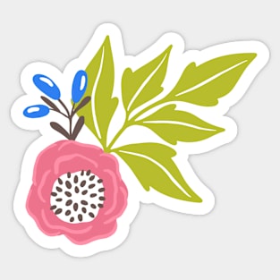 Sunny Bubblegum Camellias Sticker